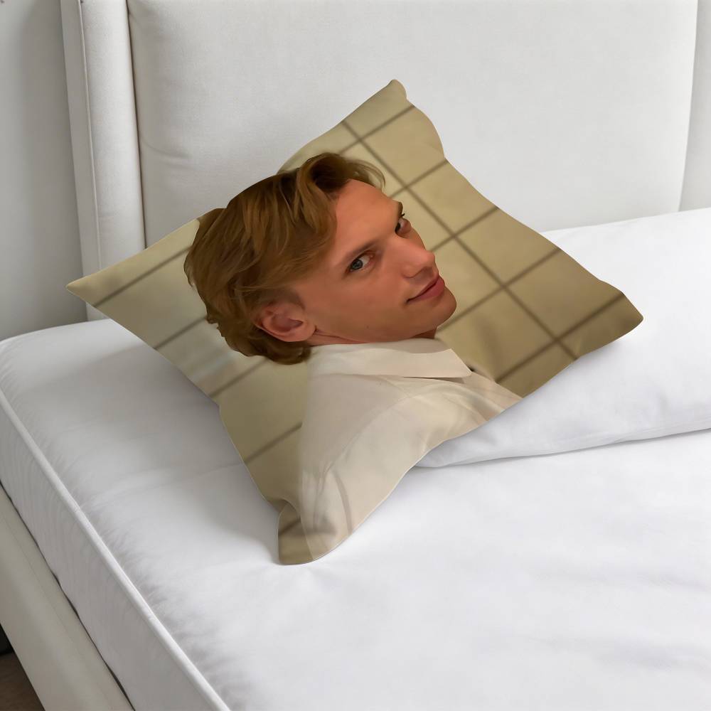 JJamie CCampbell BBower Fashion Square Pillow Case Durable Throw Pillow Cover for Sofa Couch Chair