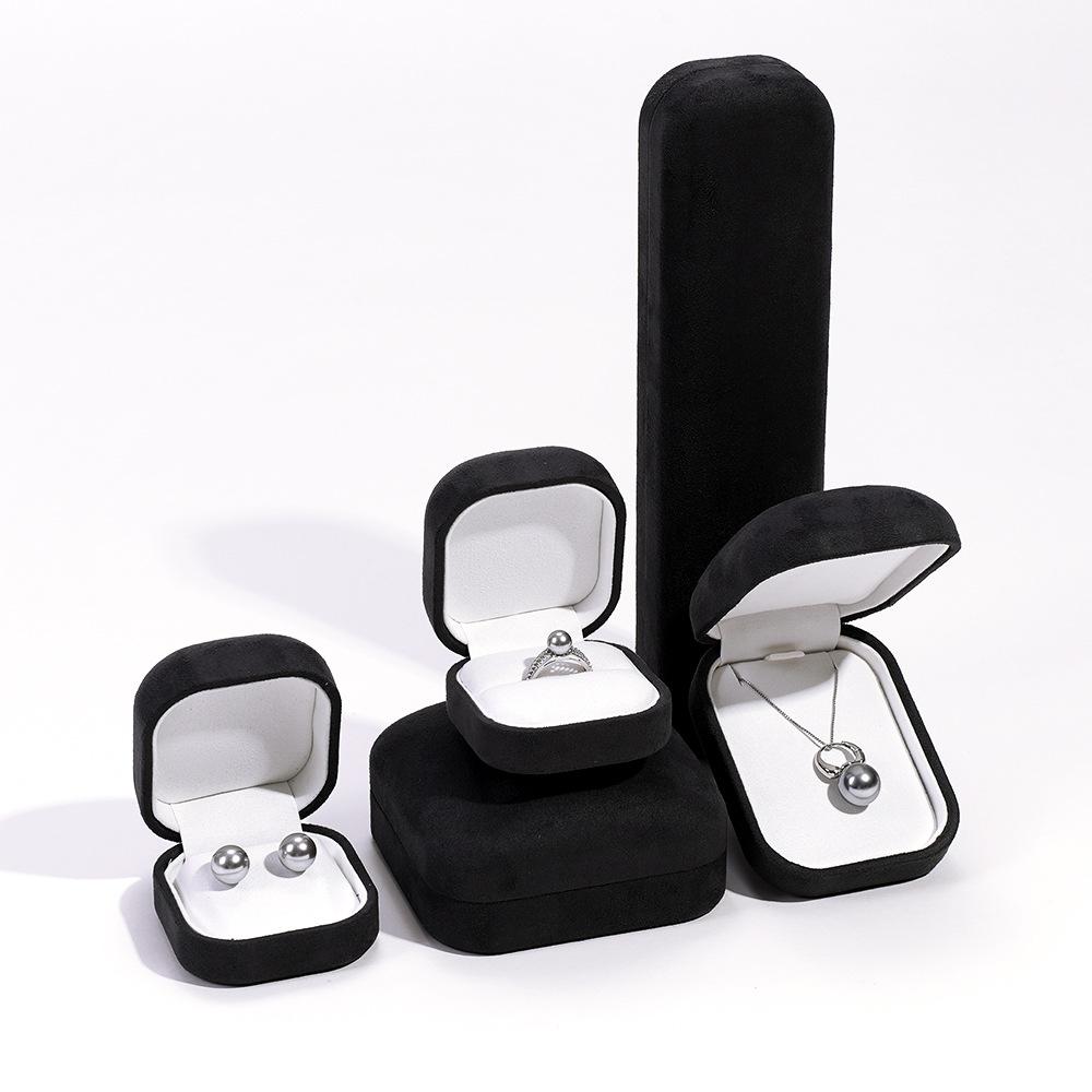 High-end flannel pearl ring box, flannel bracelet box, fashion jewelry, general jewelry box.
