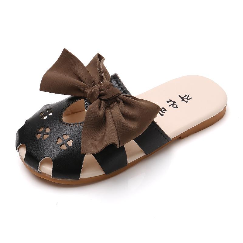 Детские тапочки Pantuflas, летние новые сандалии с бантом, пляжная обувь для девочек с мягкой подошвой, симпатичная домашняя обувь, детская обувь, шлепанцы Zapatos Niña