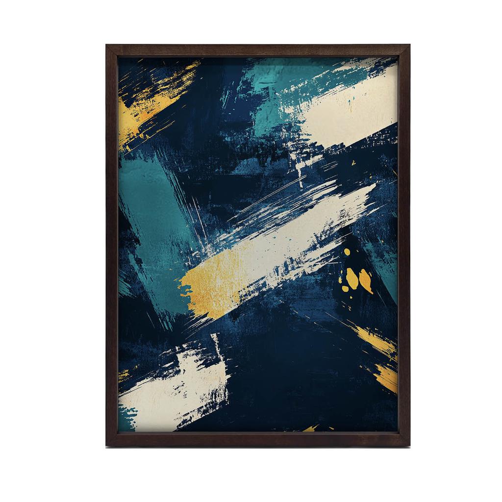 Artystyczny Rytm Artystyczny Rytm, 30X40 Cm, Rama Aluminiowa Złota, Papier Matowy 230 Gsm