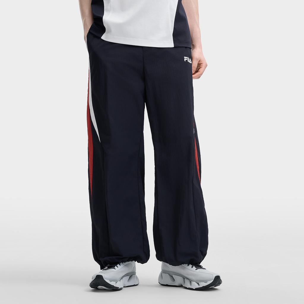 Fila Оригинальный Модный Тренд Классический Ретро Спортивный Удобный Универсальный Свободный Плетение Повседневные Брюки Мужские низ Легендарный-Синий F11M629804FNV