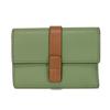 Used 12695 Vertical Wallet Small C660S86X01 6465 7942 Current Green Tan Brown Anagram Rosemary Unisex from Japan
