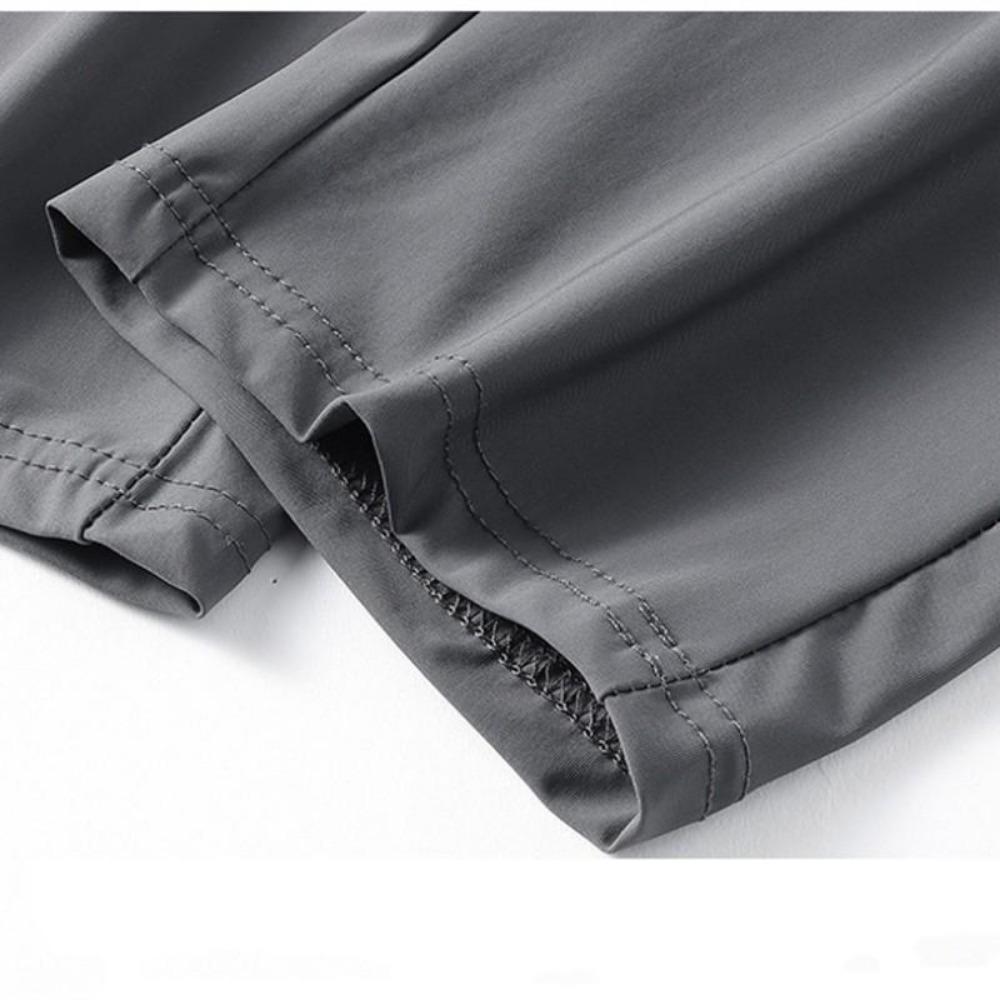 Мужские крутые, приятные для кожи повседневные брюки, повседневные спортивные штаны для бега, летние эластичные стильные брюки черного и серого цвета