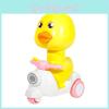 Пластиковая инерционная детская игрушечная машинка с мультяшным дизайном утки для развития моторики и игры родителей с детьми