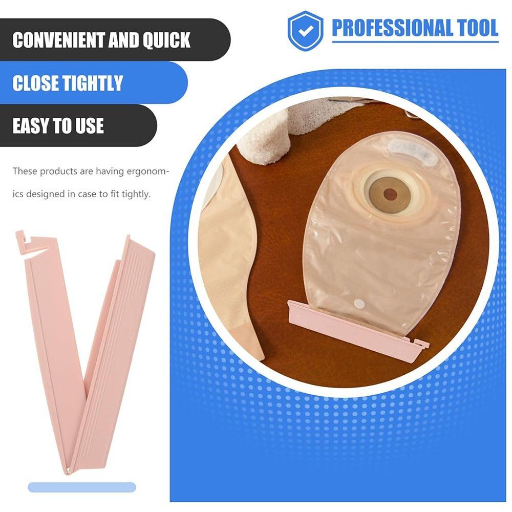 Инструменты для послеоперационного ухода Дренируемый мешок Зажим Герметичные уплотнительные планки для колостомы Клипса для стомного мешка