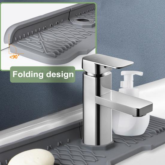 Силиконовый брызговик для раковины, сливной коврик, держатель для мыльницы, сливной коврик для крана для кухонь, ванных комнат, автофургонов