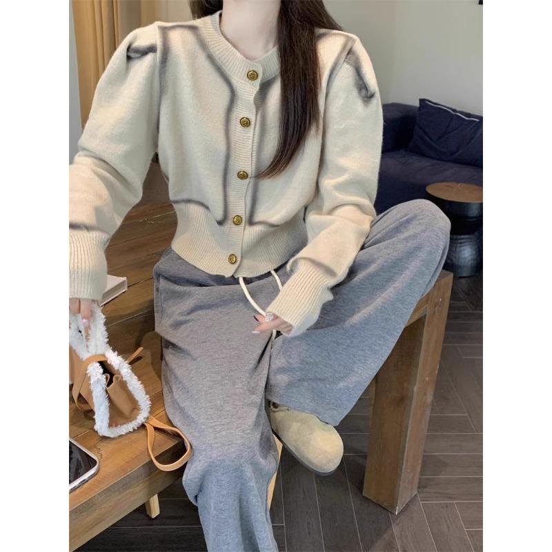 Весенне-осенняя женская вязаная куртка, маленький ароматный стиль, мягкий трикотаж с длинными рукавами, короткий свитер, пальто, куртка, топ