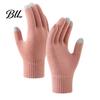 Touchscreen Texting Gloves Knitted for Women Men, Winter Warm Five Finger Gloves, Fleece Lined Smartphone Thermal Cold Weather Driving And Outdoor