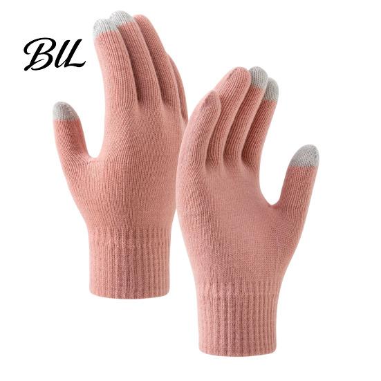 Touchscreen Texting Gloves Knitted for Women Men, Winter Warm Five Finger Gloves, Fleece Lined Smartphone Thermal Cold Weather Driving And Outdoor