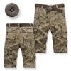 Мужские летние повседневные свободные камуфляжные рабочие шорты с несколькими карманами