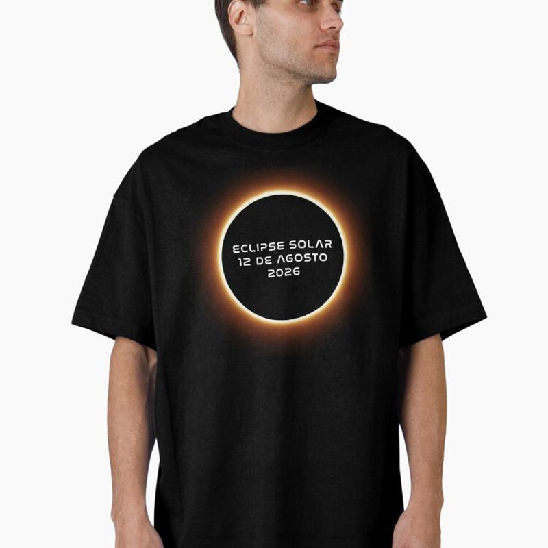 Solar Eclipse 2026 Spain Tshirt