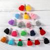 10/20/30pcs Mini Knitting Hats Doll Hat DIY Craft Knitting Decoration Christmas Tree Ornaments Assorted Color Hair