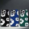 Чехол для телефона Flower D-Denims T-Tears для iPhone 17,16,15,14,13,12,11,Pro,Max,Plus,E,Air,Mini Черный ТПУ Чехол