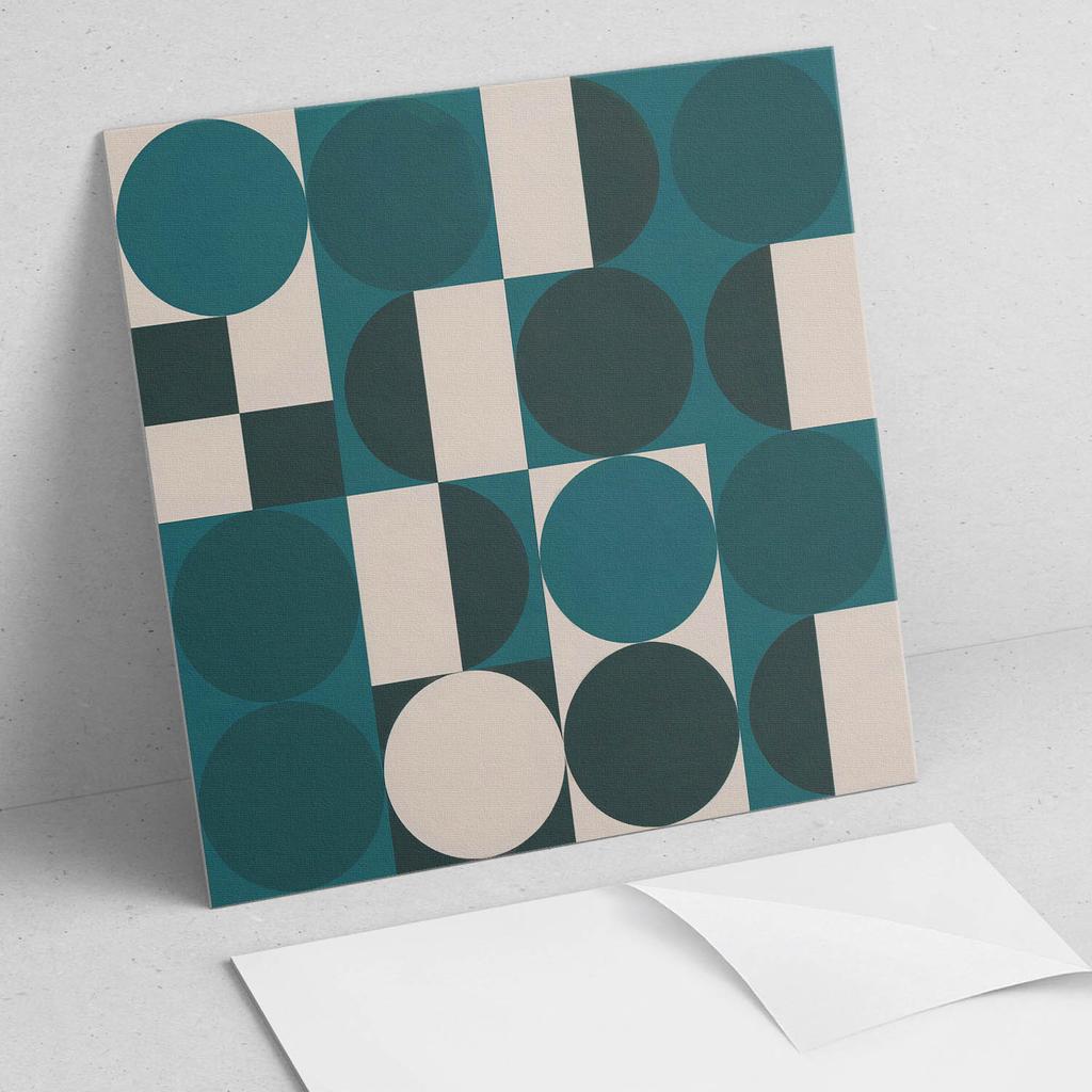 Paczka Kafelków Winylowych Z Wzorem Samoprzylepne Do Sypialni Geometria Kształtów I Form 20X20X20 Cm