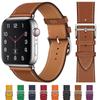 Роскошный кожаный ремешок для iWatch Series SE 7, 6, 5, 4, 3, 2, 1, 44 мм, ремешок 44 мм для Apple Watch, браслет 38 мм, 41 мм, 42 мм, 45 мм
