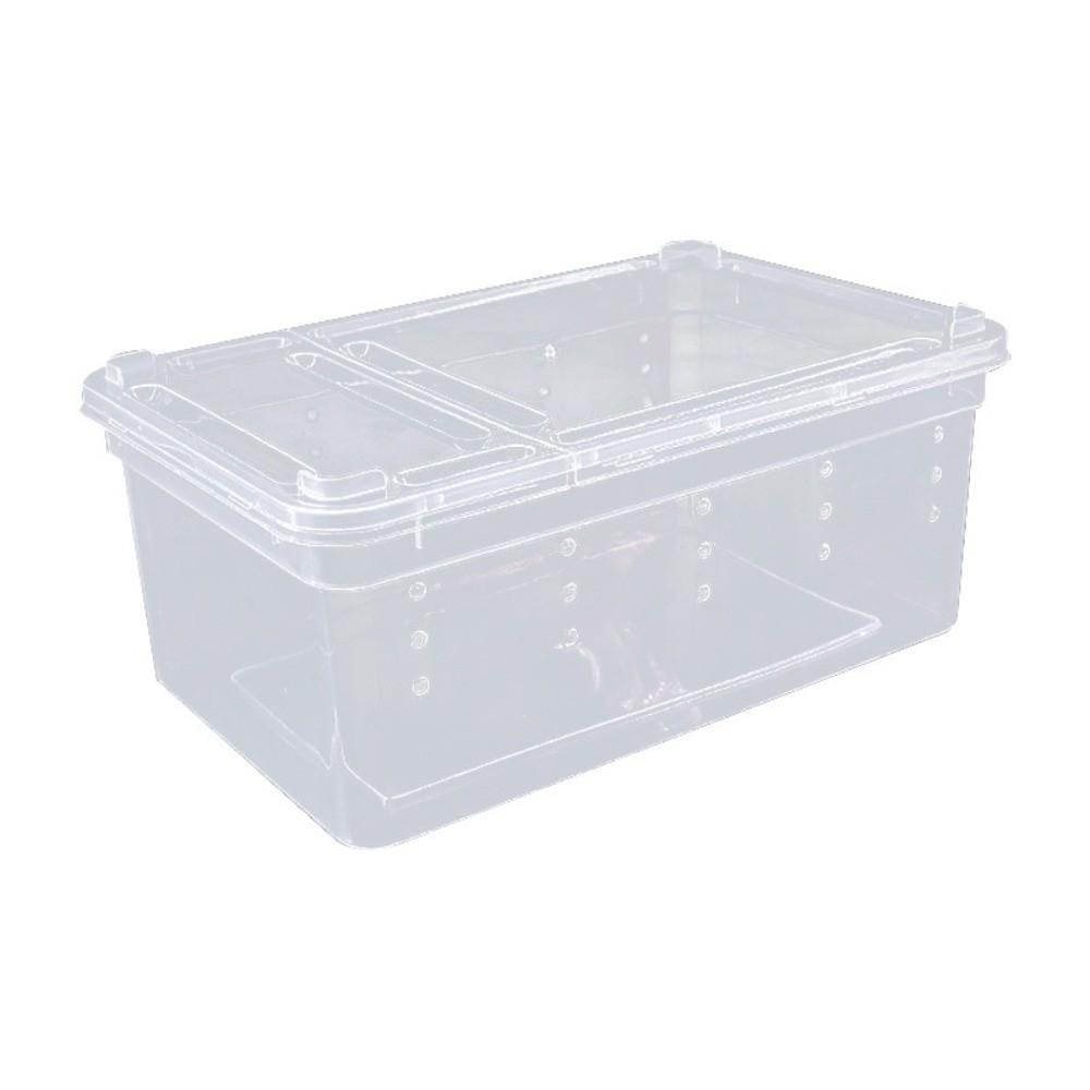 Transparent Turtle Transport Container Ventilated Reptile Terrarium Animal Habitat Cage  Pet House