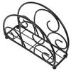 Iron Napkin Holder Half Round Metal Tissue Dispenser Table Organizer Decorative Paper Towel Stand
