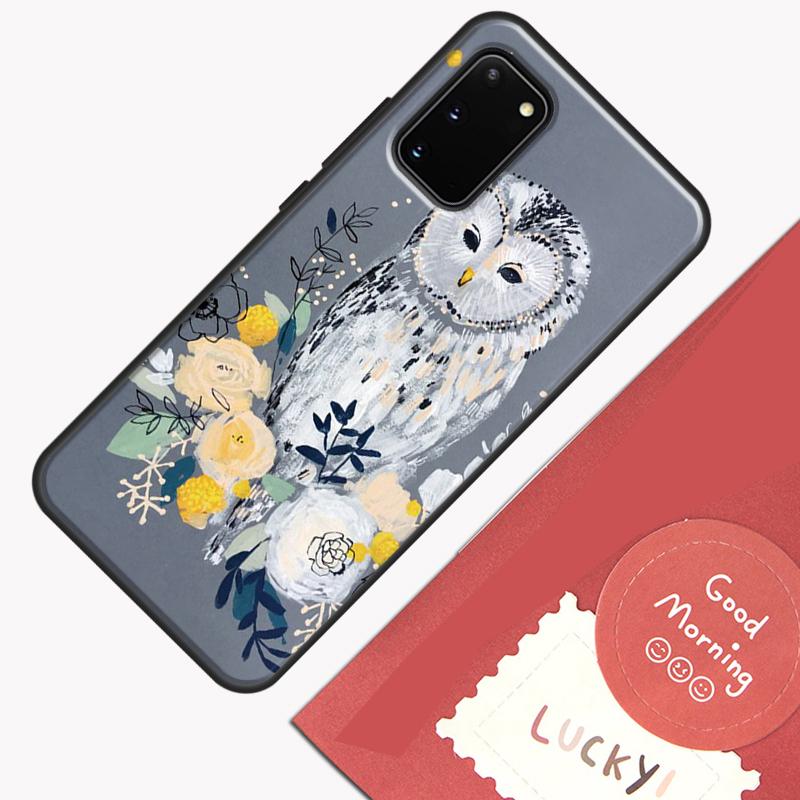 Милый Мультяшный Чехол-Сова Для Samsung Galaxy S23 S26 Ultra S20 S21 S22 S24 S25 Plus S10 S25 FE Защитный Чехол