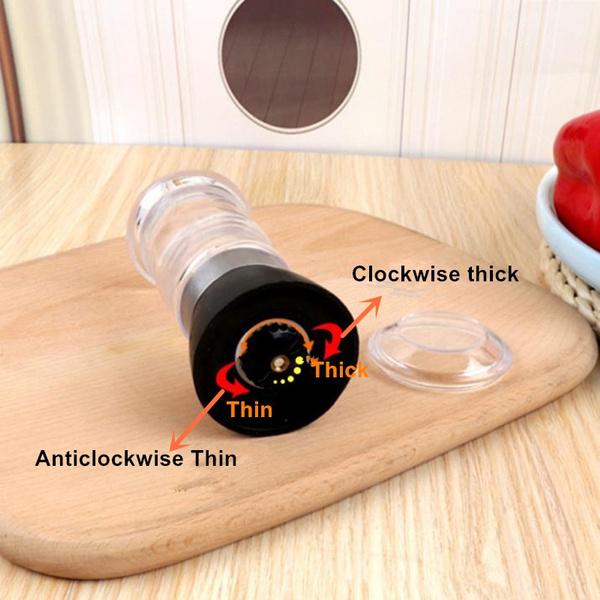 4 Color Options Manual Salt And Pepper Mill Grinder Adjustable Coarseness Peppers Grinders Seasoning Muller Kitchen Accessories Cookware Spice Milling