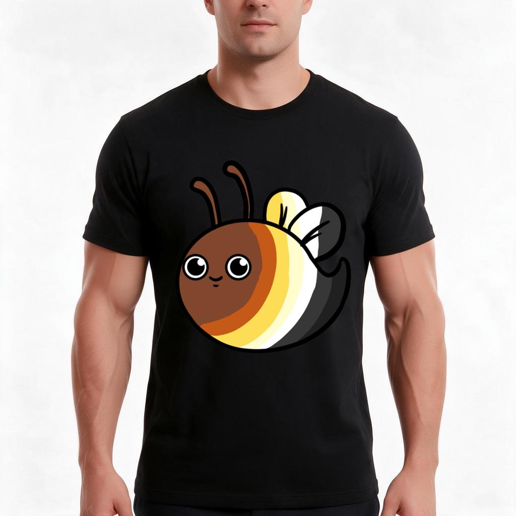 Gay Bear Bee Gay Bear Pride Tshirt Summer Casual Cotton Tee Oversized Streetwear Tops Vintage Graphic Print 100 Cotton