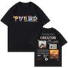 Trend Rapper Tyler The Creator Music Album Graphic T-shirt Men Women Fashion Hip Hop Print T Shirts Cotton Tshirts Clothing