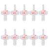 10Pcs Check Valve 1 Way PP Plastic Barb Hose Water Stop   Diameter Diaphragm