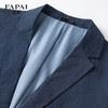 Повседневный блейзер FAPAI для мужчин, смесовый хлопок