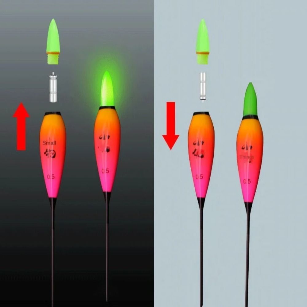 Red Light/Green Light Light Float Indicator Bobbers 2023 Rock fishing Floats Night fishing