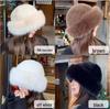 Women's Plush Faux Mink Fur Mongolian Hat - Windproof, Warm Ear Protection Fisherman Style for Autumn and Winter