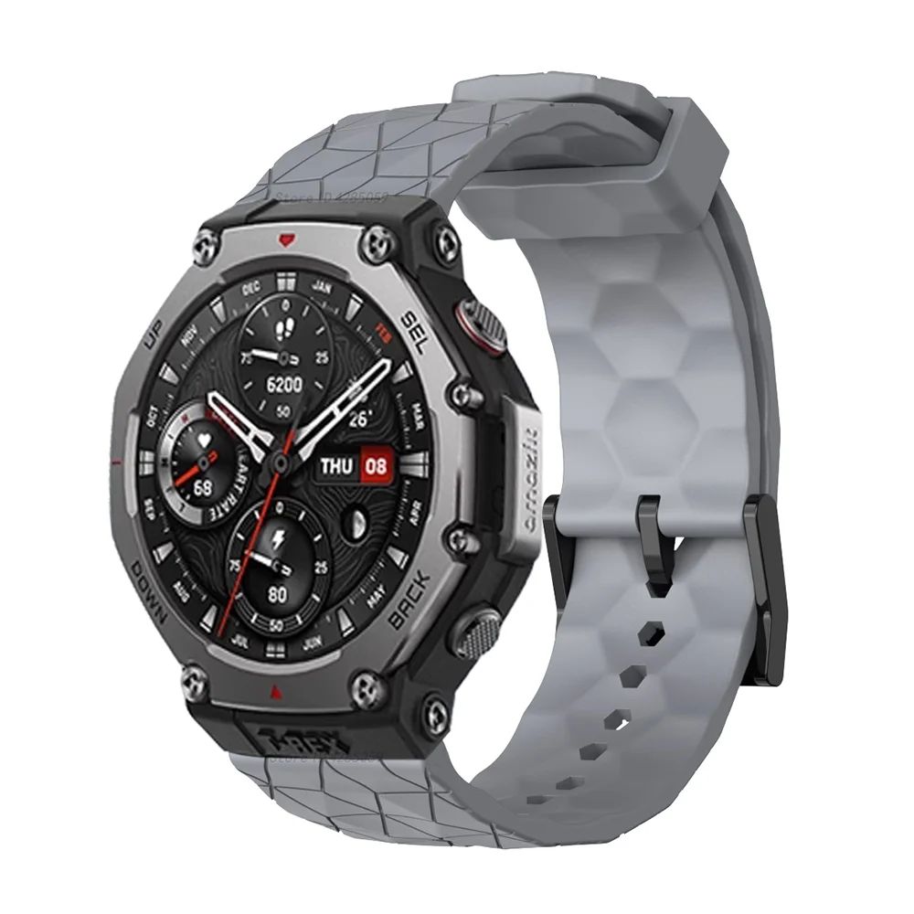 Силиконовый ремешок для умных часов Amazfit T-Rex 3, спортивный сменный браслет для Amazfit T rex 3 с футбольным узором, браслет Correa