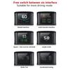Дисплей Smart HUD, универсальный GPS-дисплей с диагональю 2,2 дюйма и отображением скорости, высоты, напряжения,