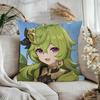 Коллей Genshin Impact 45*45см Наволочка Чехол для подушки Декор Наволочка Домашняя наволочка для диванной подушки