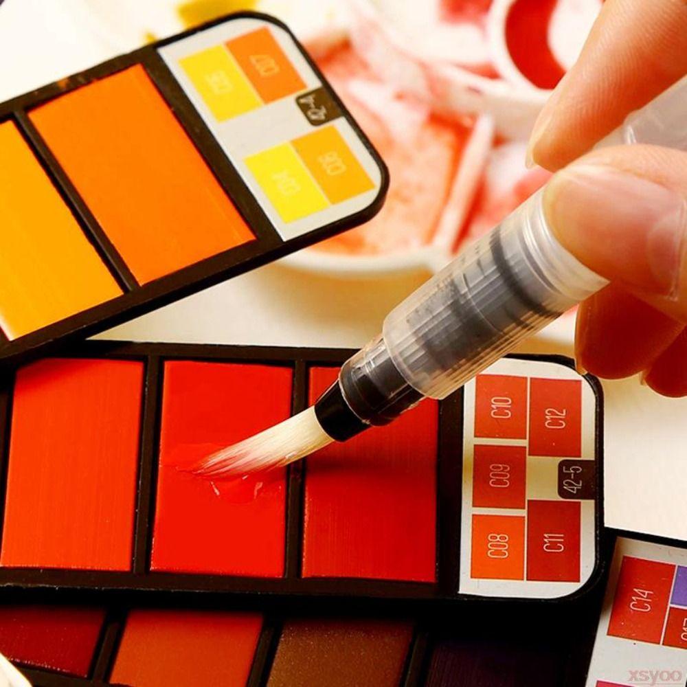 Складной акварельный пигмент 18/24/36/42 цвета Набор для масляной живописи Набор пигментов для рисования Школа