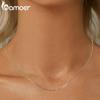 Bamoer Classic Basic Chain 925 Sterling Silver Lobster Clasp Adjustable Necklace Chain Fashion Jewelry for Women BSA006