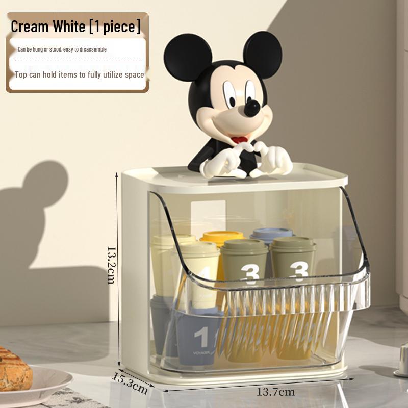 Wall-Mounted Tea and Coffee Organizer for Office or Pantry