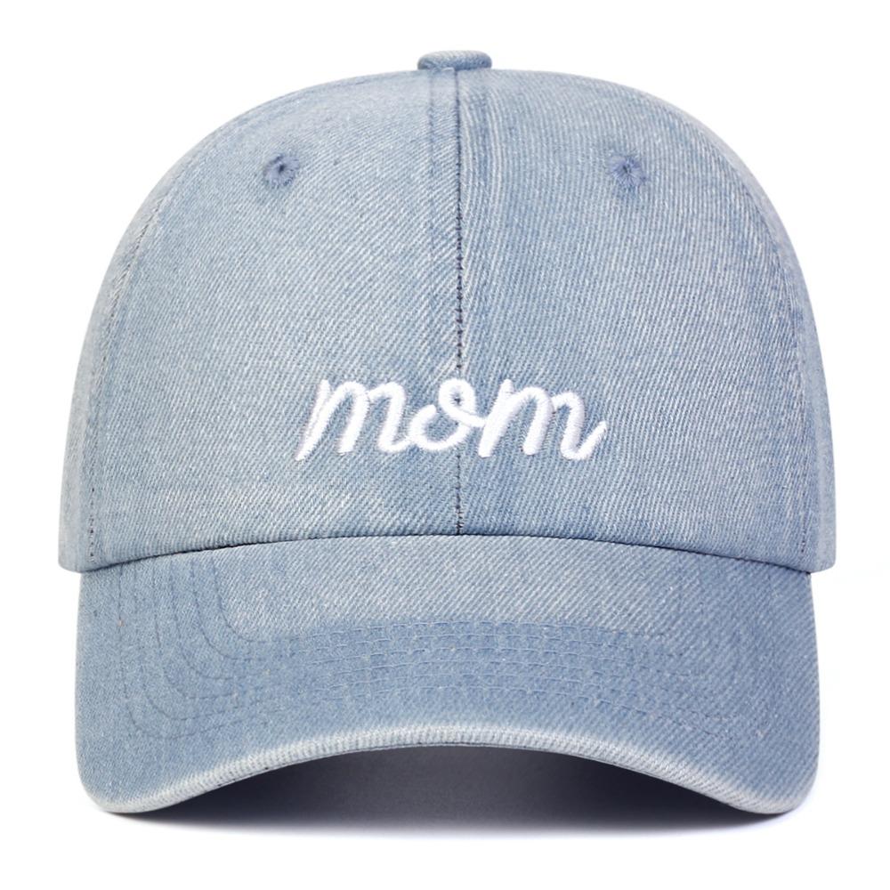 Модные washed cotton MAMA MINI вышитые кепки Винтажные дышащие для родителей и унисекс Бейсболки Регулируемые спортивные козырьки Кепка