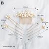 Prom Handmade Jewelry Haircomb Hairwear Bridal Headpiece Bride Barrette Pearl Hairpin Comb
