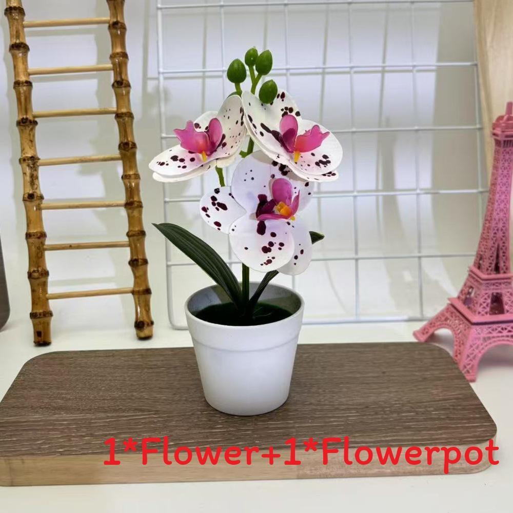 Butterfly Orchid Fake Flower Pot Plant For Event Decorations And Photography Sessions