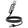 Шнур USB Type-C на RJ45, 1,8 м, с прямым подключением USB+Type C, адаптер Ethernet-шнура, совместимый с ноутбуком, ПК, Switch, роутером и многим другим
