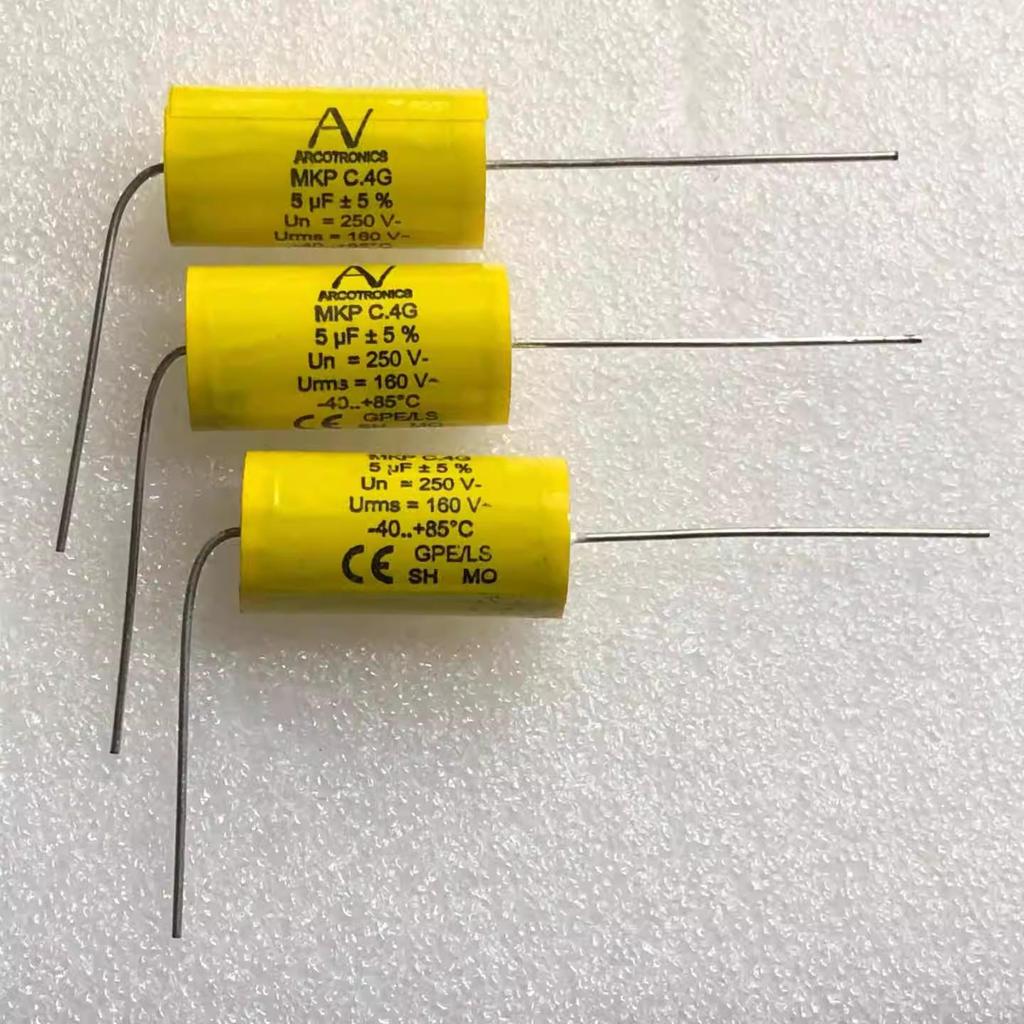Arcotronics MKP 250V 5uF Аудиофильский Аксиальный Конденсатор с Медными Выводами