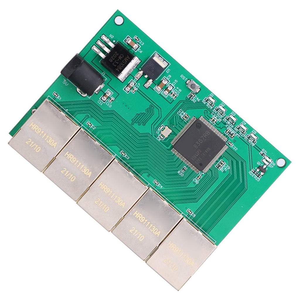 5-портовый модуль коммутатора 1000M 100M ACTIVE Gigabit Ethernet Block на основе RTL8367RB DC 5V