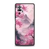 Pink Sunset Mountain Phone Case Cover for Redmi 14C 10C Note 15 14 13 12 10 11 K40 Pro Plus 5G Soft TPU Shockproof Shell Fundas