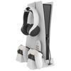 2023 New PS5 Vertical Stand Cooler Cooling Fan Headphone Holder Remote Controller Stand for Sony Playstation 5 Digital Edition