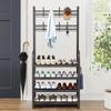 Shoe and Hat Rack Multi Functional Living Room Organizer Storage Shoes Cabinet Multi-Layer Floor-Standing Clothes Hanger Shelf