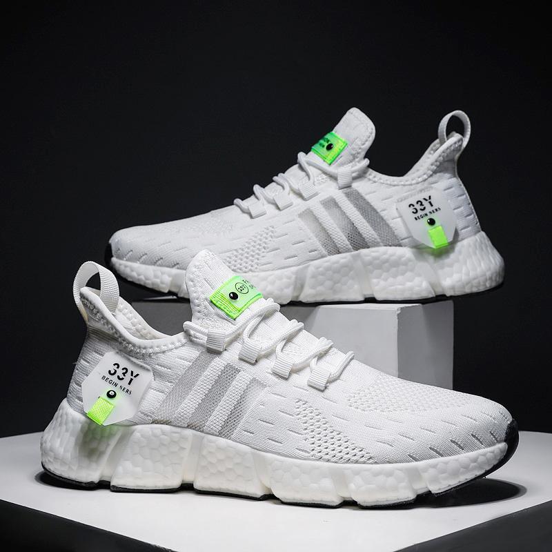 Повседневная обувь унисекс, портативные кроссовки для спортзала, дышащие кроссовки большого размера, повседневная обувь с сеткой