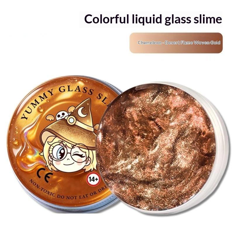 Reusable Putty Liquid  Bouncy Slime Toy Set Kid Safe Mud Stress Relief Color Clay Shape Handmade Diy Handgum Playdough