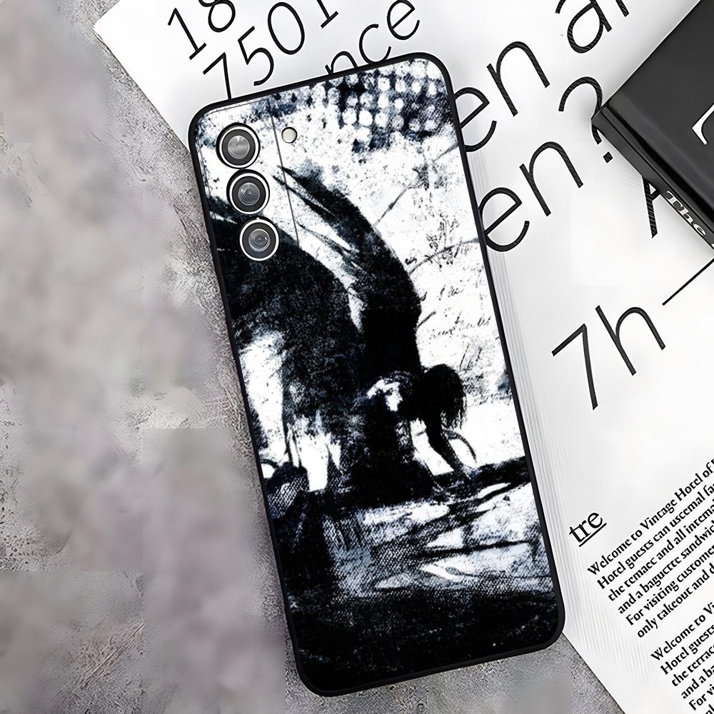 Clmj Punk Cool Angel Phone Case For Samsung S26 S25 Edge S24 S23 S22 S21 S20 Ultra Plus Fe Galaxy A54 A53 A34 A25 A16 Cover