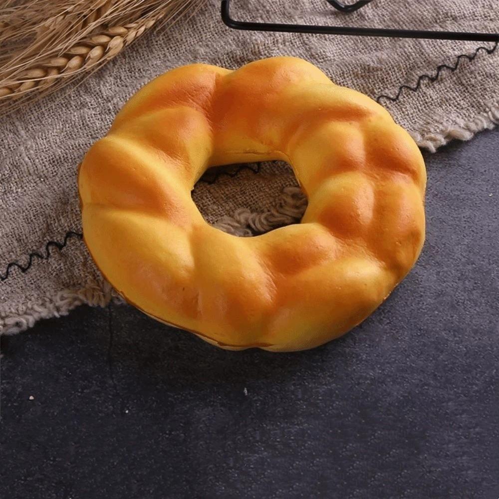 Soft Cake Toast PU Model Scale Food Fake Bread Ornaments Home Decoration