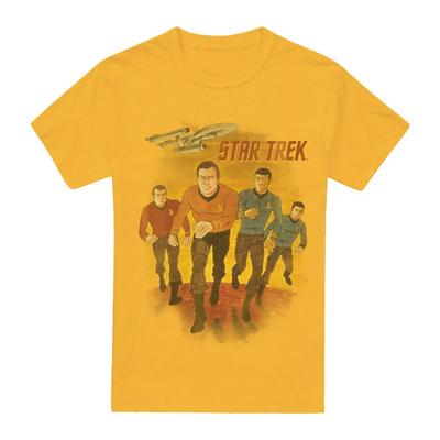 Анимационная футболка Star Trek S-3XL, Золотая