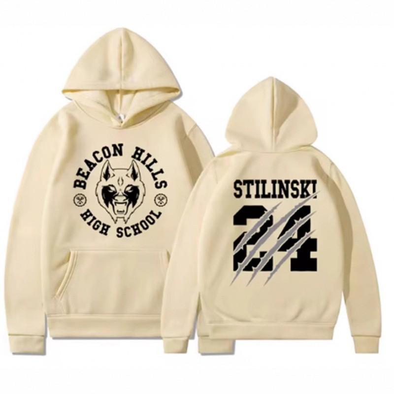 Teen Wolf Stiles Stilinski Inspired Hoodie Mens Casual Fall Graphic Sweatshirt Unisex Streetwear